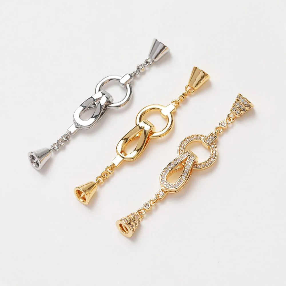 Jewelry Making Hand Tools - 1PCS Cz Pave Naszyjnik Złącza Biżuteria