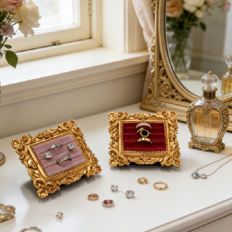Jewelry Making Organizer - Stojak na pierścionki w stylu vintage,