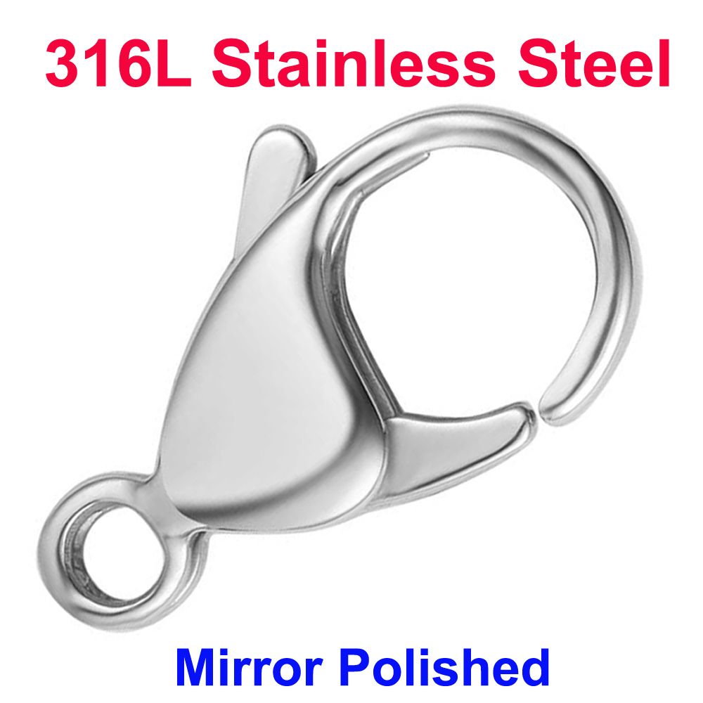 Jewelry Making Metal - Zapięcia typu karabińczyk ze stali nierdzewnej