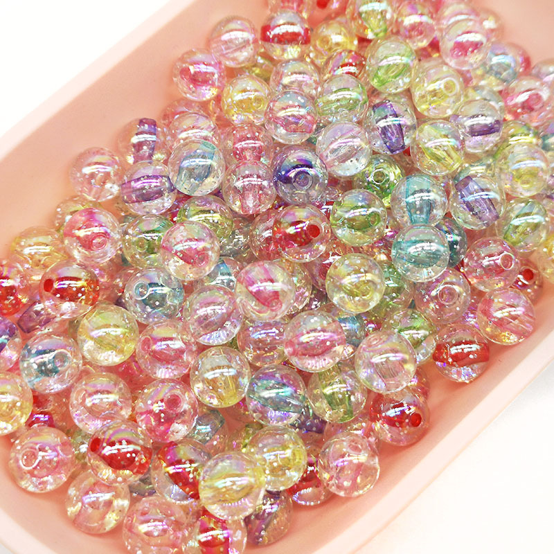 Jewelry Making 4 Year Old - 50 sztuk 10mm akrylowe koraliki kolorowe
