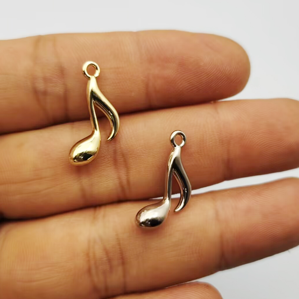 Jewelry Making Notes - 10 szt. Zawieszek z nutami muzycznymi