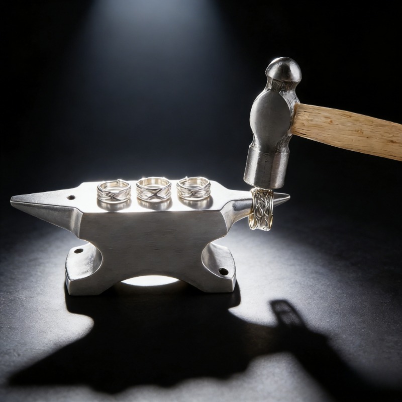 Jewelry Making Anvil - Profesjonalna staliowa nóżka warsztatowa ze stali