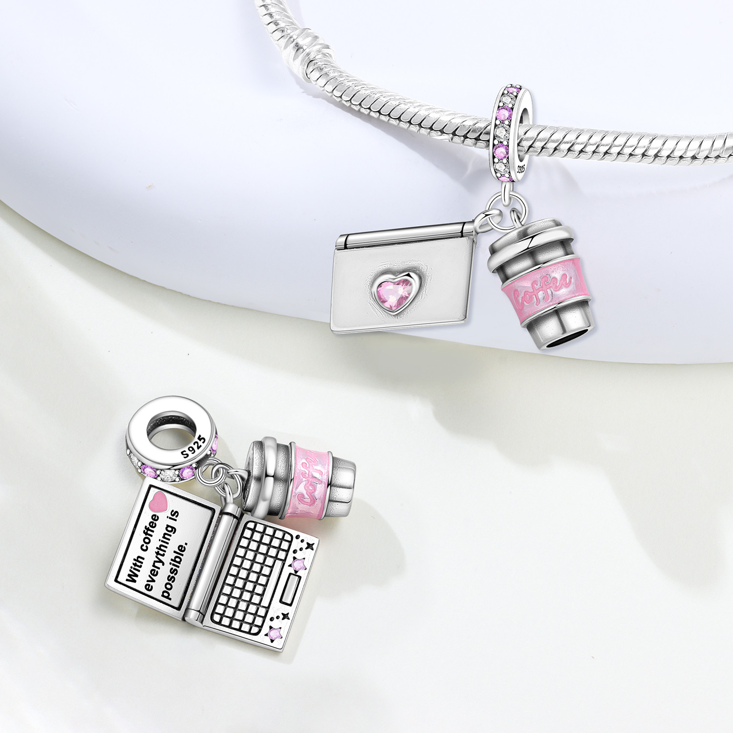  MISEFF S925 Srebrny Charms N – Jewelry Making Notes recenzja i cena