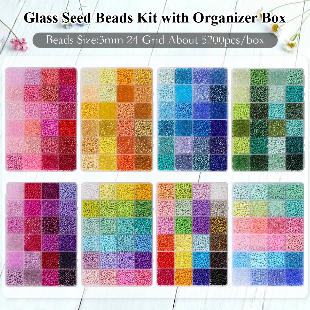 Zestaw 5200 sztuk szklanych ko – Jewelry Making Organizer recenzja i cena