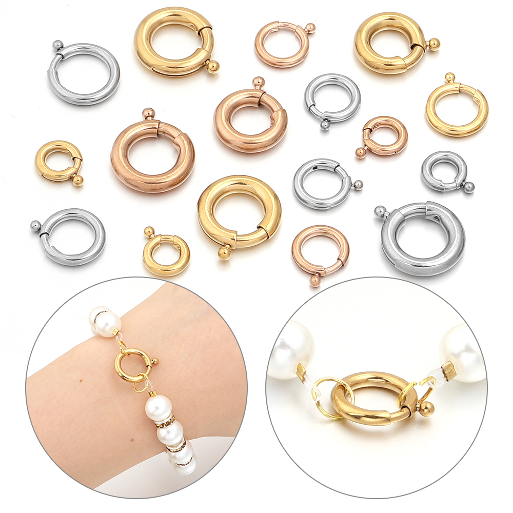 2 szt. Zapięcia sprężynowe ze  – Jewelry Making A Ring recenzja i cena
