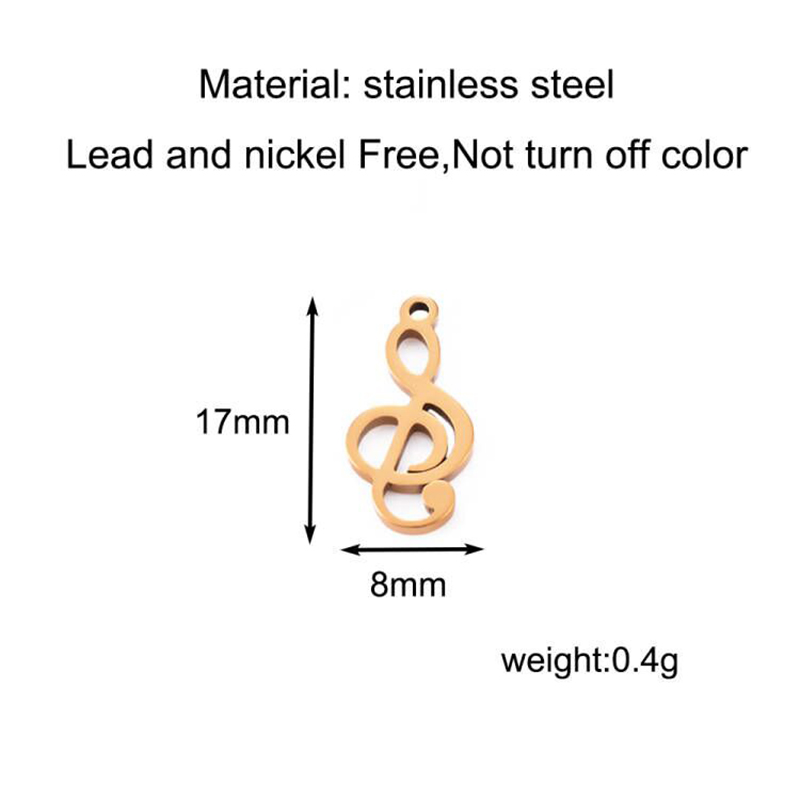 10 sztuk Charms nuta wisiorki  – Jewelry Making Notes recenzja i cena