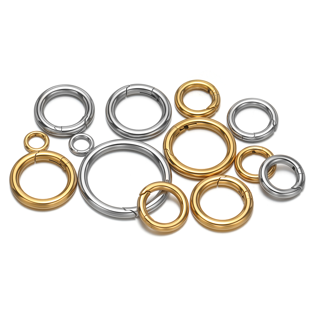 2 szt./partia Okrągłe karabińc – Jewelry Making Metal recenzja i cena