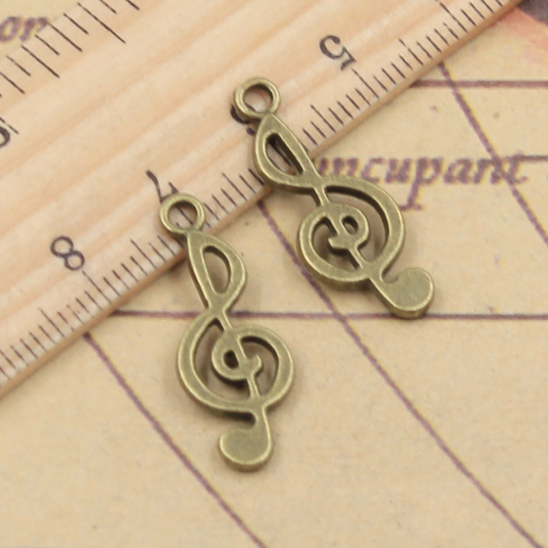 40 sztuk Charms Musical uwaga  – Jewelry Making Notes recenzja i cena