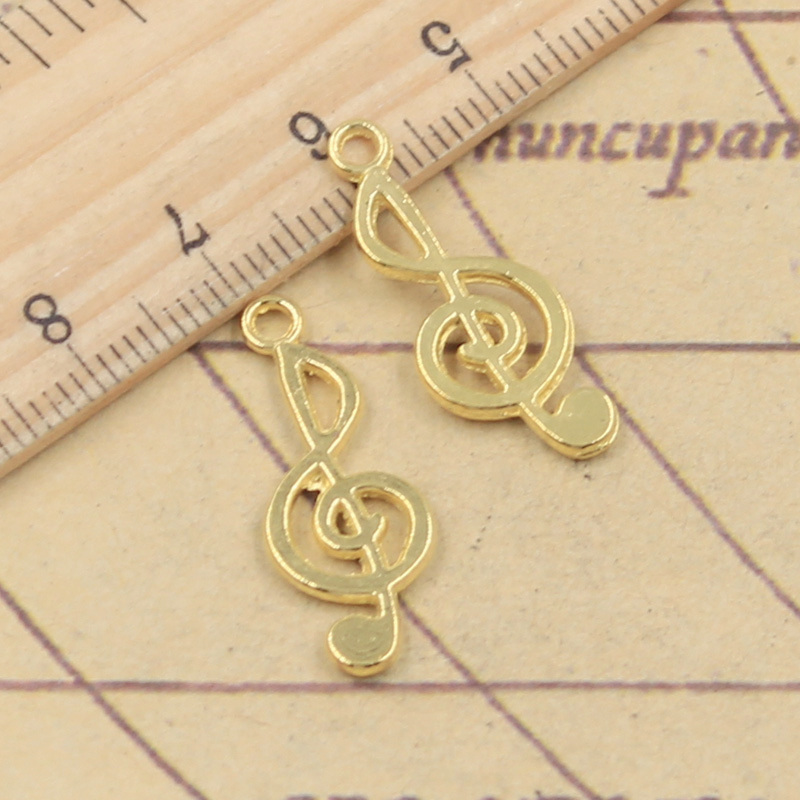 40 sztuk Charms Musical uwaga  – Jewelry Making Notes recenzja i cena