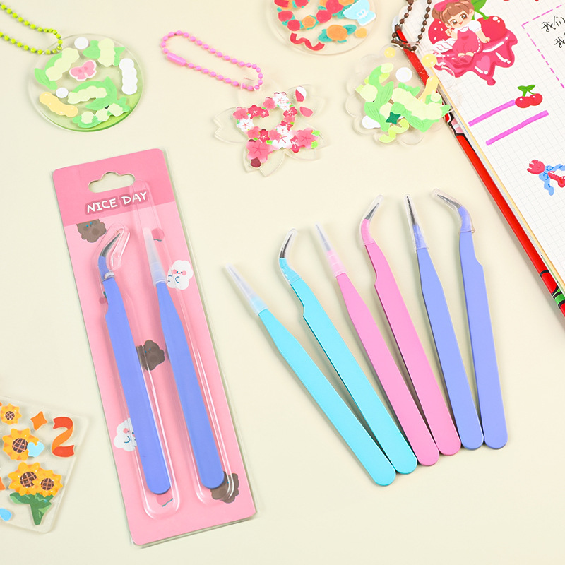 Zestaw 6 pęset - narzędzia kąt – Jewelry Making Hand Tools recenzja i cena