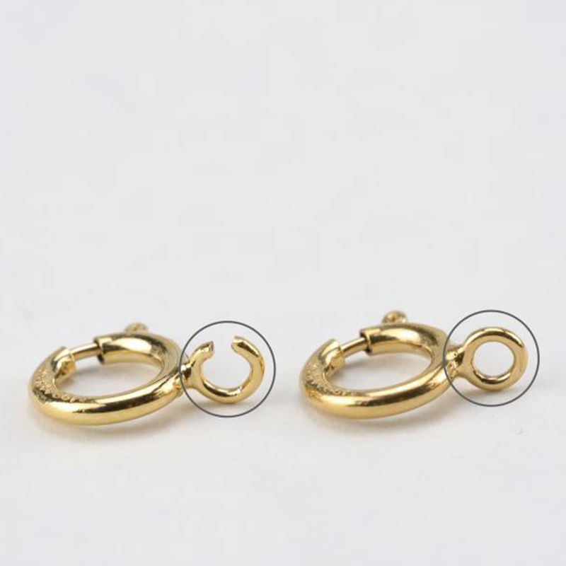 Złote zapięcia sprężynowe 14K  – Jewelry Making A Ring recenzja i cena