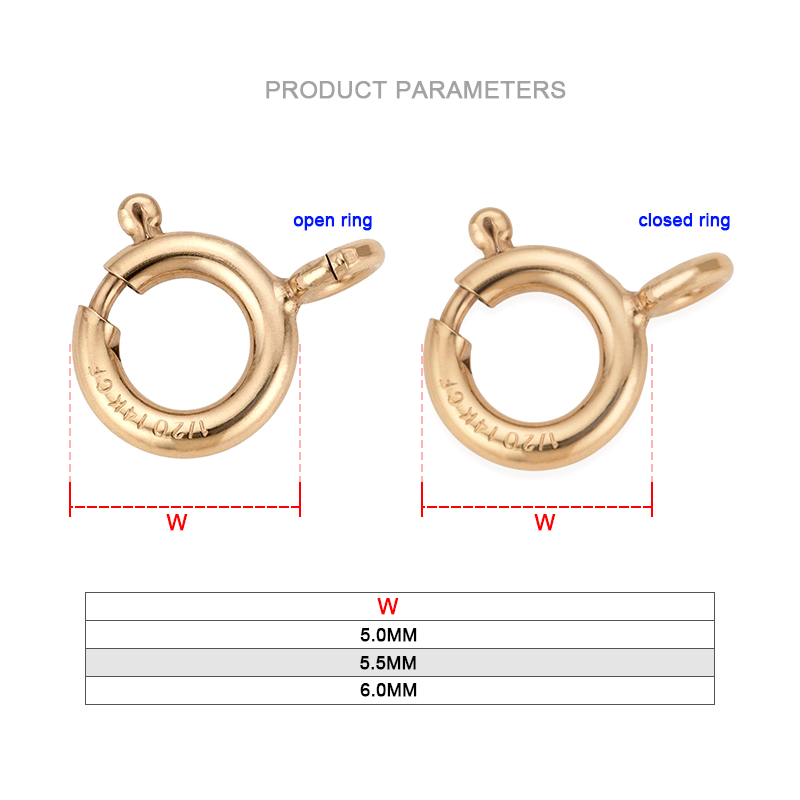Złote zapięcia sprężynowe 14K  – Jewelry Making A Ring recenzja i cena